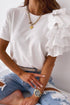 Asymmetric Cascading Sleeve Tee